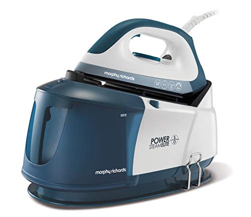 Morphy Richards Power Steam Elite Generador de vapor Plancha con Intellitemp - 120 g de vapor - Placas de cerámica - Función Autoclean - 332017