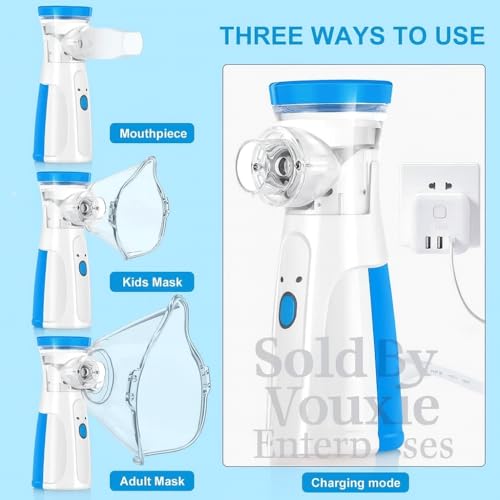 Image of Portable Mesh Nebulizer Machine for Kids & Adults (2026) | Wireless, Dual Power, Auto Shut Off, Ultrasonic Nebulizer Machine