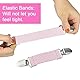 KLYNGTSK 4 Stück Fäustlinge Clip Kinder Handschuhe Clip Verstellbare Handschuheclips Mützen Clips Elastische Hutclips Handschuh Klammer Edelstahl Handschuhhalter Clip für Handschuhe Mützen, Rosa