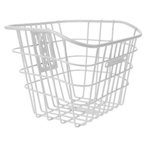 WOONEKY 頑丈な製電動自転車用フロントバスケット 多用途設計で買い物やペット用品に対応 安定性高く滑らかな表面で清掃簡単 事前あけ済み