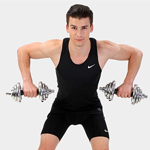 Halters Galvanische Dumbbells Armspiertrainingsapparatuur For Mannen Een Paar Dumbbell Sets Dubbele Veiligheidsmoeren… - Afbeelding 4