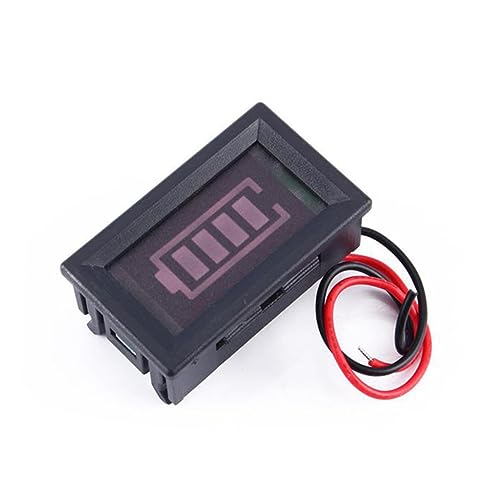 PRETYZOOM 12v Battery Indicator Meter Gauge Led Indication for Ni- Lithium Batteries