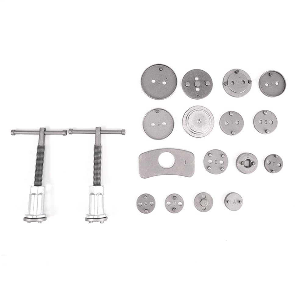 Juego Herramientas para Compresor Pistón Mantenimiento Frenos Disco Automóvil, Bomba Llave Eyectora, Pinza Freno Disco Automóvil, Rebobinador Freno Trasero
