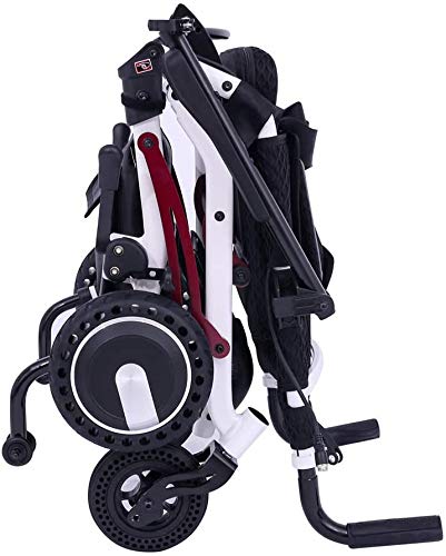 Super Lightweight Foldable Electric Wheelchair, Powered Motorized Wheelchair for Indoor Outdoor Home Travel, Weight with Battery 40 lbs (Model 1) - Thumbnail 2