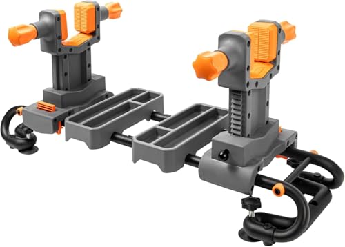 GLORYFIRE Adjustable Gun Holder - Professional Gunsmithing Tools for Gun Cleaning Sight and Maintenance with Jagged Base Stability and Non-Marring Rubber Contact Pads Gun Accessories