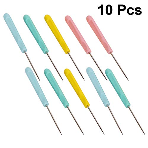 10 agulhas Cabilock Awl com alça de plástico para costura perfurada, faça você mesmo, ferramentas de
