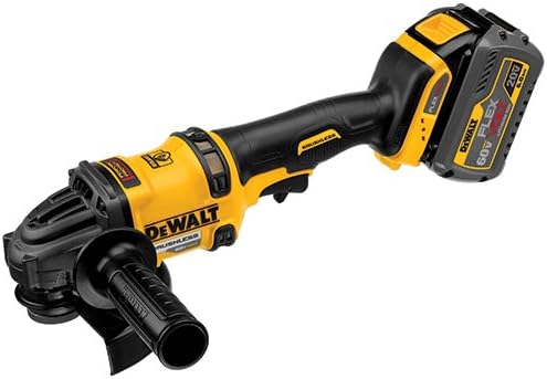 DEWALT FLEXVOLT 60V MAX* Angle Grinder with Kickback Brake Kit, 2 Batteries (DCG414T2)