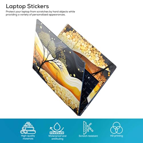 Image of Galaxsia Floral D3 Full Body Vinyl Laptop Skin /Sticker /Cover Upto 15.6 Inches Laptops Laminated-Removable-HD Quality Compatible for Hp-Dell-Sony-Lenovo-Asus etc.(15x10 Inches)