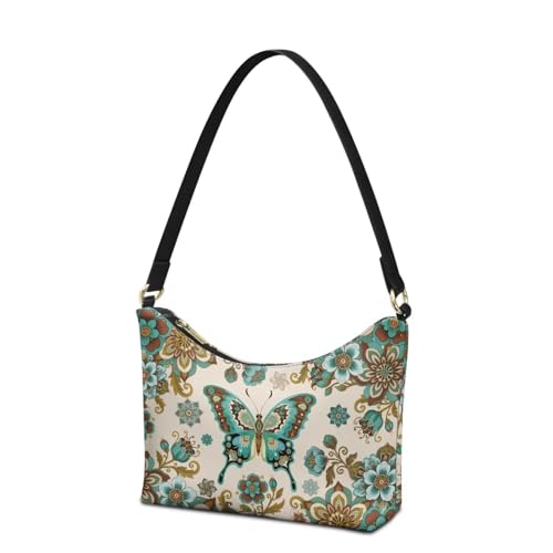 Image of Handbag for Women Leather Underam Shoulder Bag with Zipper Fashion Work Purse Waterproof Travel Wallet