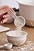 Mason Cash Rustic Charm Measuring Spoon Set 4-Piece Stoneware Set with Elegant Heart Motif Includes 1 Tbsp, 1 TSP, ½ TSP, ¼ TSP, Cream, Beigh