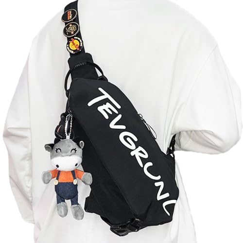 Bandolera para Hombre y Mujer - Bolso Cruzado Pequeño de Viaje Anti Robo - Bolsa de Pecho Deportiva Sling Mochila Pequeña para Mujeres - Bandoleras