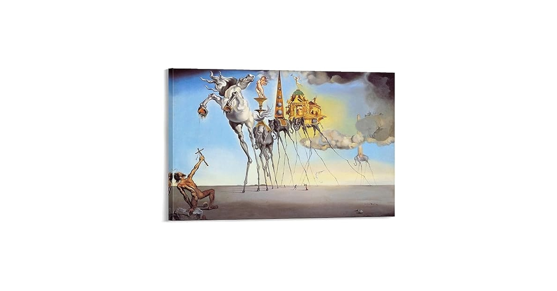 ⭐️サルバドール・ダリ⭐️ 宇宙象『聖アントニウスの誘惑』から象（ゾウ）の置物 ⭐️サルバドール・ダリ⭐️ 散らさ 宇宙象『聖アントニウスの