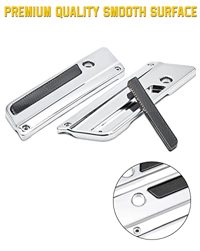 Anonemoto Saddle Bag Latch Reflector, Black Saddle Bag Reflector Inserts, Saddlebag Latch Plate Compatible For Harley Davidson 1993-2013 Road King Electra Glide Street Glide Road Glide Ultra Classic #TOP1