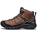 KEEN Men's Targhee 4 Mid Height Durable Comfortable Waterproof Hiking Boots, Bison/Black, 10.5 WIDE