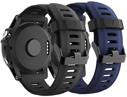 CSVK Compatible with Fenix 3 Fenix 5X Fenix 6X Watch Band, Soft Silicone Replacement Watch Accessory Strap for Fenix 3 Fenix 3 HR Fenix 5X Fenix 5X Plus Fenix 6X Fenix 6X Pro Descent Mk1 Smart Watch