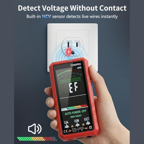 Multimètre numérique de sécurité contre les surtensions avec testeur rechargeable - 5