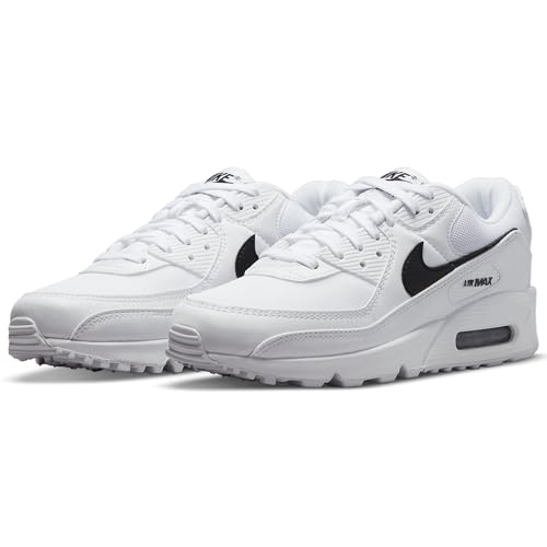 NIKE Women's Sneaker, White Black White, 12