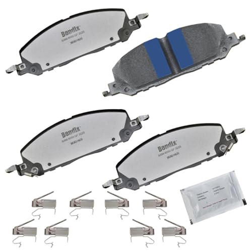 Image of Bendix Fleet Metlok PBD2229 Semi-Metallic Front Brake Pads for Ford Explorer 2024-2020, Police Interceptor Utility 2024-2020, Lincoln Aviator 2023-2020