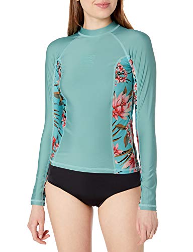 Billabong Women's Core Surf Daze Long Sleeve Rashguard, Seafoam, M