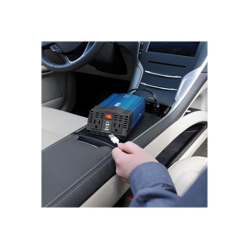image for Tripp Lite 375W Compact Portable Car Power Inverter 2 Outlet 12V DC to