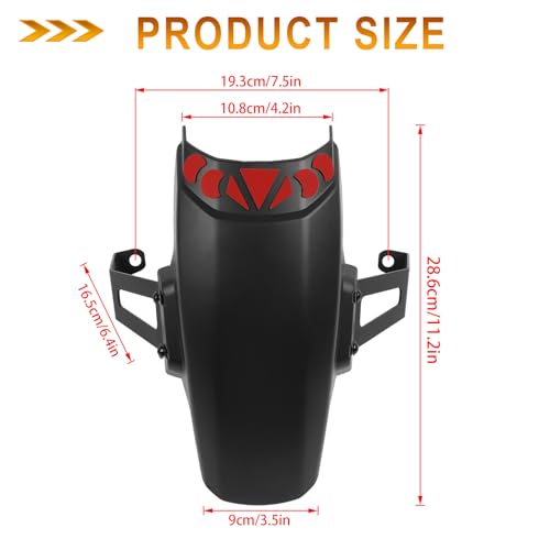 Image of Motorcycle Front Mudguard Extender Extension Fender Bracket Replacement for HONDA CRF1000L 16-19 CRF 1000L ADV 18-19 CRF1100L ADV 20-23 Wheel Mudguards Splash Guard Cover(Type B)