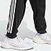 adidas mens Essentials Warm-Up Tapered 3-Stripes Track Pants, Black/White, Medium US