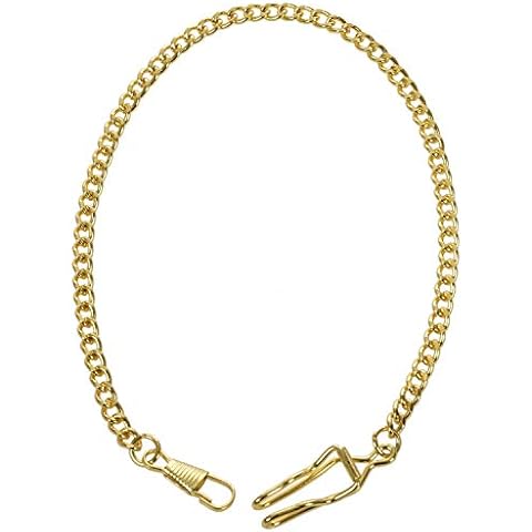 HDLIV Retro Antique Vintage Pocket Watch Chain Gold Cover