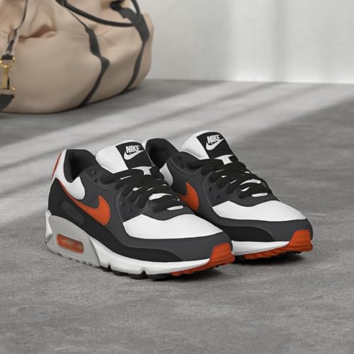 Nike Nike Men's Air Max 90 Golf Running Shoes, White/Black, 11.5