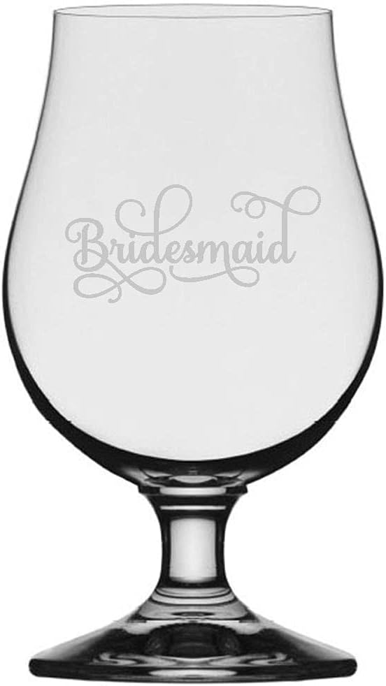 Mother Of The Bride Samantha Font Wedding Party Personalized Custom Etched 13.25oz Iona Beer Glass