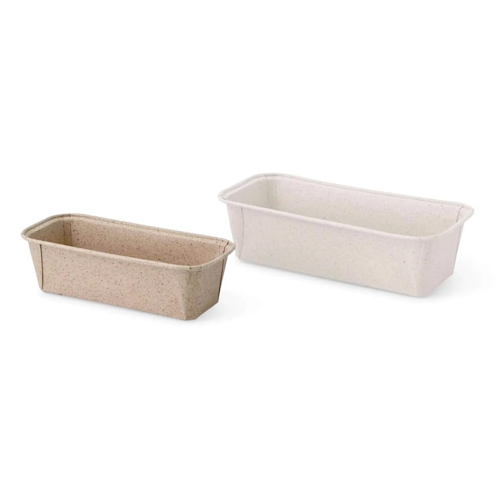 GREENBOX - Kakaopapier-Backformen 16 x 5,5 x 5 cm, rechteckig, braun, 675 St.