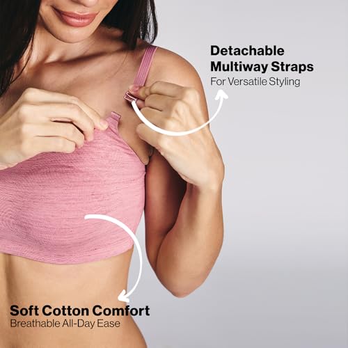 Image of Nykd (NYB430) Breathe Cotton Non Padded & Non Wired Full Coverage Women Slip On Bra with Detachable Multiway Strap for Styling | Hidden Side Shaping Sling for Gentle Lift with Elevated Slub Texture