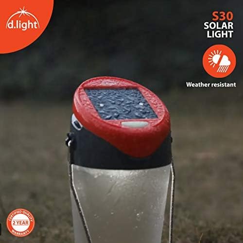 Miniatura 4 de d.light S20 Linterna de luz LED recargable con energía solar para camping  Luz ultrabrillante, resistente al agua, linterna para camping, tienda de