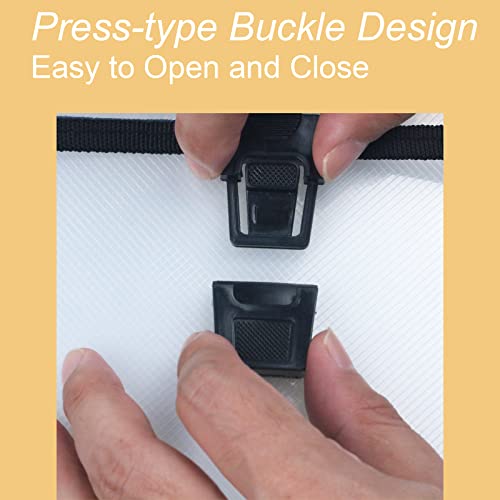 12X16.5 Portfolio A3 Pp Plastic Transparent Oxford Cloth Edge Waterproof Black 1 Pack #TOP6