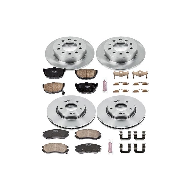 Image of PowerStop Z17 Replacement Brake Pad & Rotor Kit Front & Rear KOE164