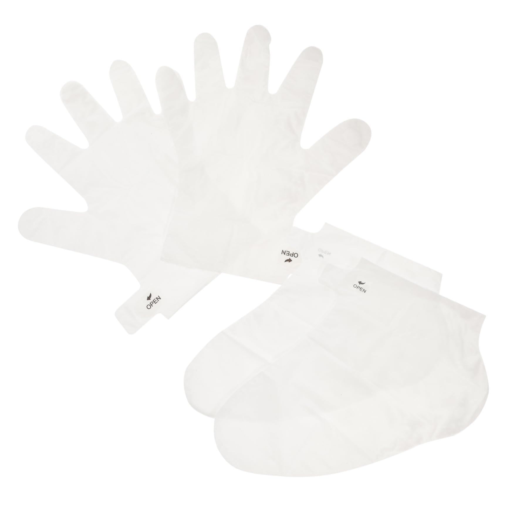 Didiseaon Hand Mask Foot Peeling Glove Set Exfoliating Whitening Soft Breathable Gloves for Dry Sk