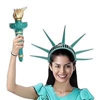 Statue Of Libertys Torch And Crowns, Statue Of Libertys Headband Costume Accessories, PU Halloween Costumes Cosplay Outfit Goddess Parties Accessories Festive Partys Masquerade Role Play Accessory
