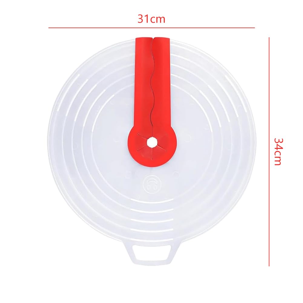 Coperchio Paraspruzzi per Sbattitore Coperchio Antispruzzo per Mixer ø 31CM Coperchio Paraspruzzi per Frullatore Coperchio Paraschizzi per Miscelatore per Montare Uova e Panna Montata