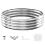 36 Inch Outdoor Fire Pit Ring,Large Round Galvanized Steel Fire Pit for Campfires in The Yard/Garden/Park/Beach or as Raised Garden Bed for Planting (12 ins high, Silver)