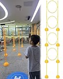 Drohne Hindernisvermeidung Indoor-Drohnen-Hindernisparcours-Set für Kinder, Quadcopter-Spielschleifensystem mit Basis, Fliegende Rennhindernisringe für Hubschrauber(4 PACK-DIA 50CM(19.7IN))