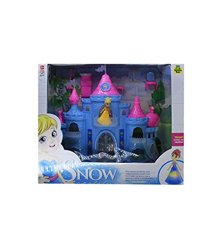 Castelo da Princesa do Gelo Azul e Rosa com Boneca e Acessórios para Crianças – Samba Toys