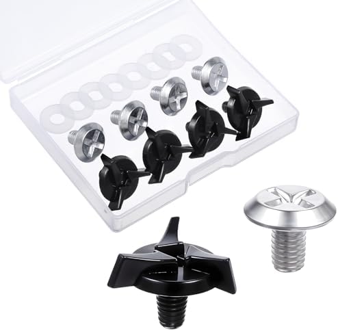 8 PCS Helmet Visor Screws Universal Motorcycle Helmet Screws Visor Helmet Hardware Kit with Dirt Bike & Motorcycle Helmet Bolts Replacement Screw for Helmet Visor with 8PCS Rubber Washers Storage Box