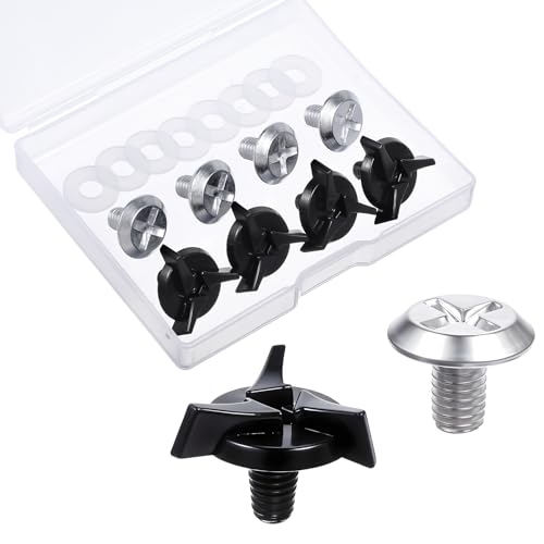 8 PCS Helmet Visor Screws Replacement Screws for Helmet Universal Motorcycle Visor Helmets Hardware Kit with Dirt Bike & Motorcycle Helmets Bolts Replacement Screw with 8PCS Rubber Washers Storage Box