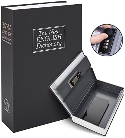 KYODOLED Diversion Book Safe with Combination Lock, Secret Hidden...