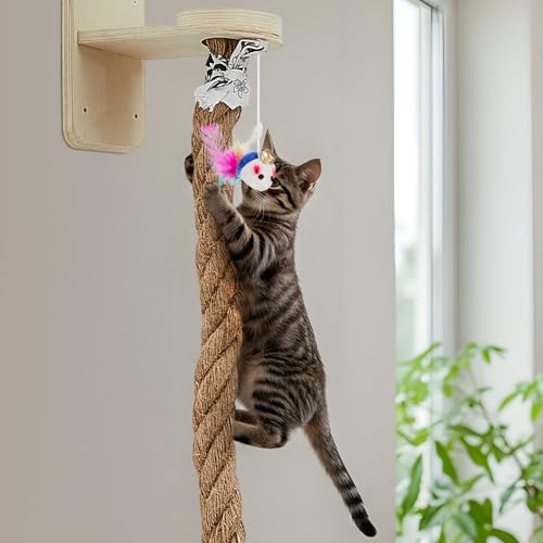 Sistema de Escalada para Gatos con Cuerda de Yute y Plataformas miniatura 5