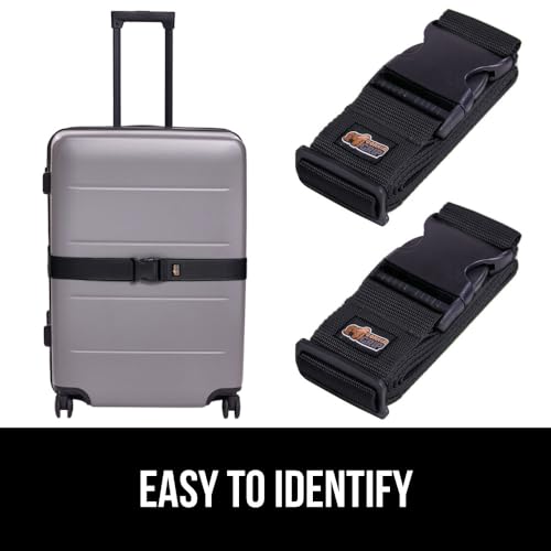 GORILLA GRIP Heavy Duty Adjustable Luggage Straps for Suitcases, Easy to Identify Travel Belt Connector Holds Suitcase Together, Extends Life of Bag, Strap Connects Two Bags, Accessories - Image 5