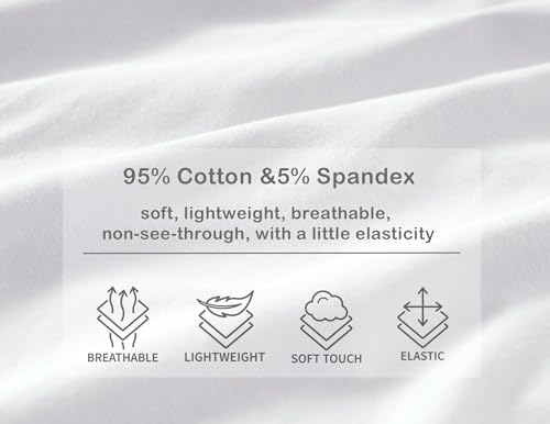 Ekouaer Cotton Nightgowns for Women Vintage Victorian Nightgown Short Sleeve Lace Night Gown Long Nightdress Soft Nightshirt White - Thumbnail 6