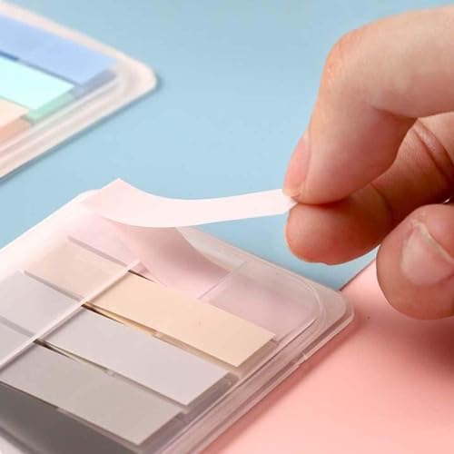WsjiaboFux 100Pcs Grey Sticky Index Tabs,Notes Flags Writable and Repositionable File Tabs Flags for Pages or Book Markers,Reading Notes,Classify File Self-Stick Note Pads Office and School Supplies - Thumbnail 6