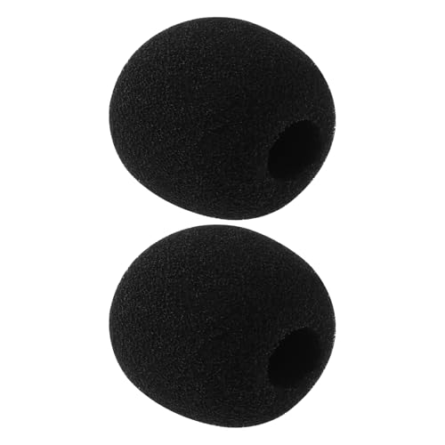 Briny River 2pcs Bonnette Anti-Vent pour Microphone Couvercle de Filtres Anti-Pop Compatible avec TASCAM X6 X8 (éponge)