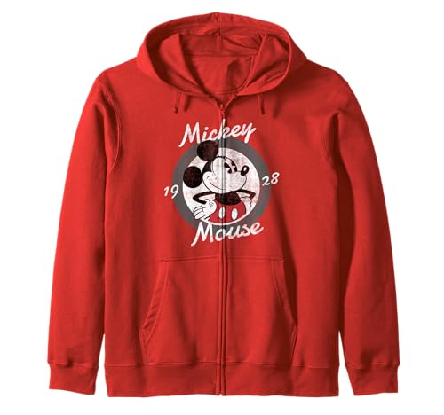 Disney Mickey And Friends Mickey Mouse 1928 Classic Zip Hoodie