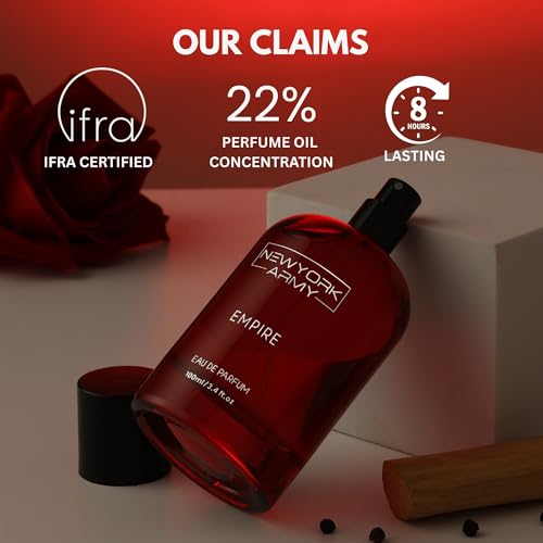 Image of Empire | Eau De Parfum |Luxury Fragrance | Mandarin Orange, Black Pepper, Rosemary & Geranium Notes |Premium Oil & 2X Long-Lasting | 100ML | Premium Gift Packaging | International Brand